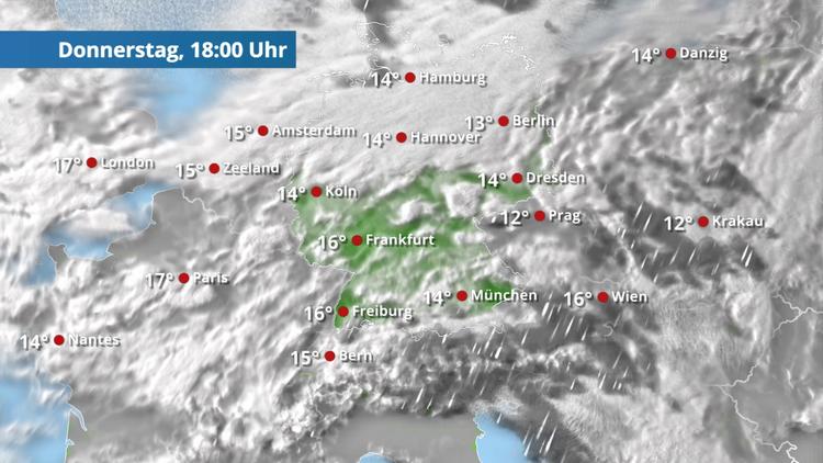 Viele, viele Wolken, aber nur wenig Regen