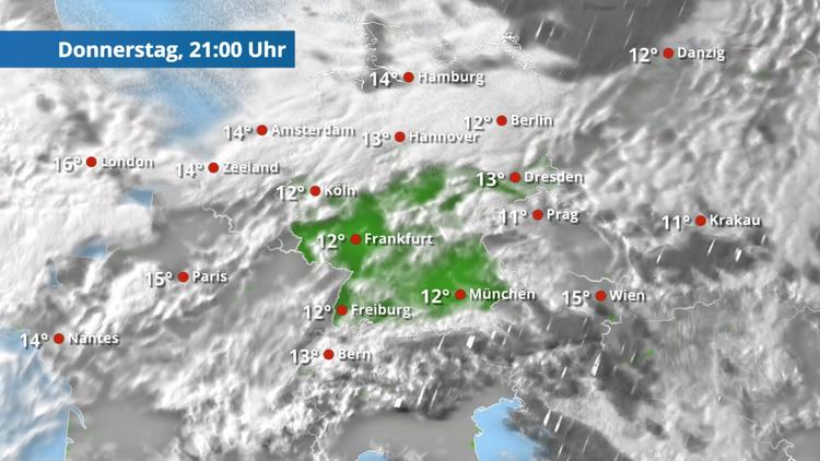 Viele Wolken und Nebel, aber nur selten Regen