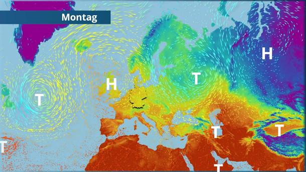 Zwischen Hoch und Tief gibt's Wind aus Norden