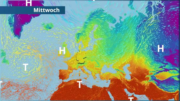 Eingefahrene Wetterlage beschert uns Nordwind