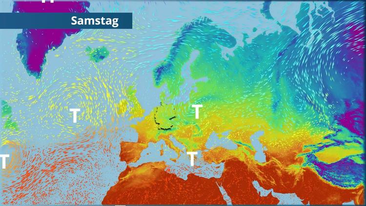 Dem Hoch geht die Puste aus - Tiefs kommen näher