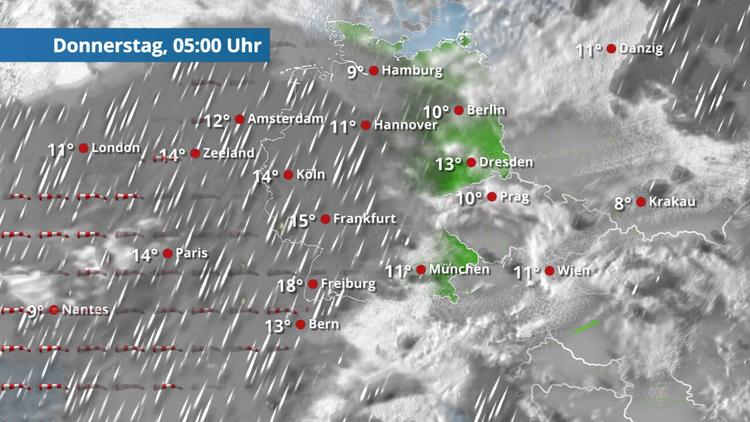 Sturm bringt auch viel Regen mit