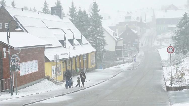 Erster Schnee in den Mittelgebirgen
