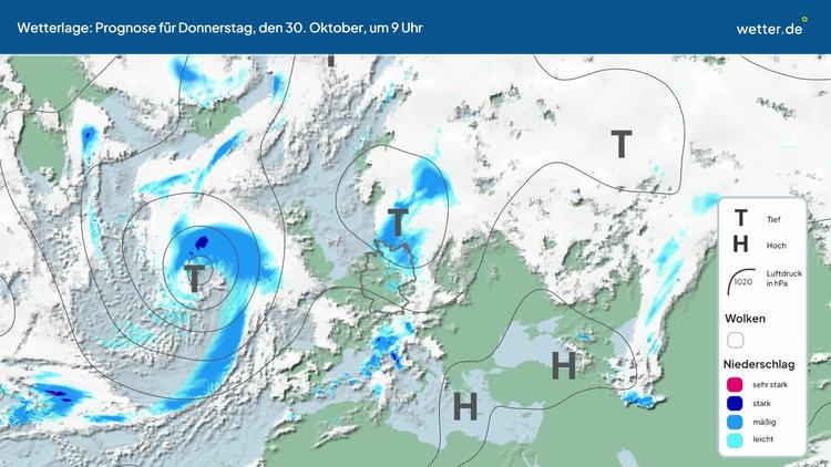 Die Wetterlage der kommenden 5 Tage