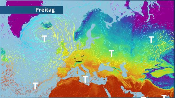 Immer wieder nass - Atlantiktiefs halten uns im Griff