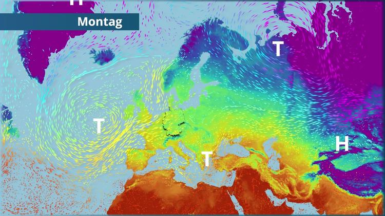 Atlantik-Tief schaufelt milde Luft zu uns