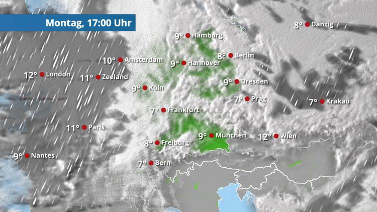 Nebel dominiert diesen Montag