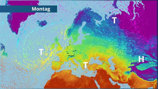Atlantiktief schaufelt Wärme nach Deutschland