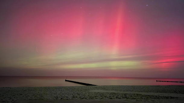 Polarlichter-Spektakel über Deutschland