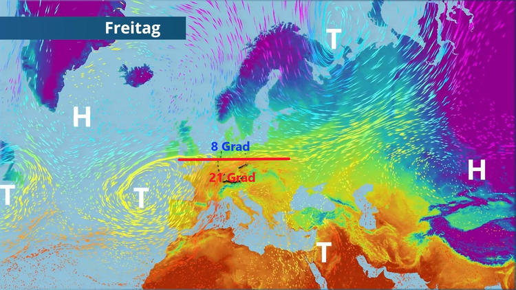 Auf die Wärme für alle folgt die Luftmassengrenze
