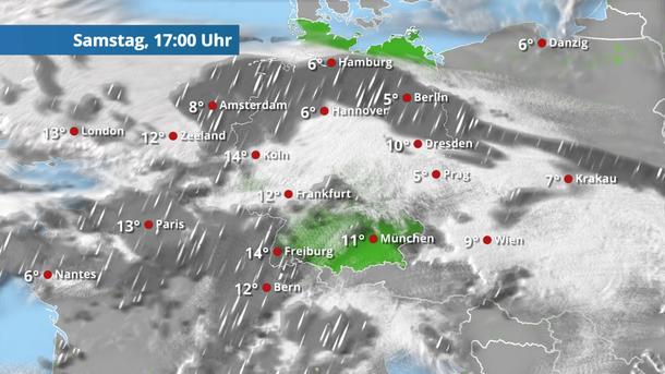 Heute wird es in halb Deutschland nass