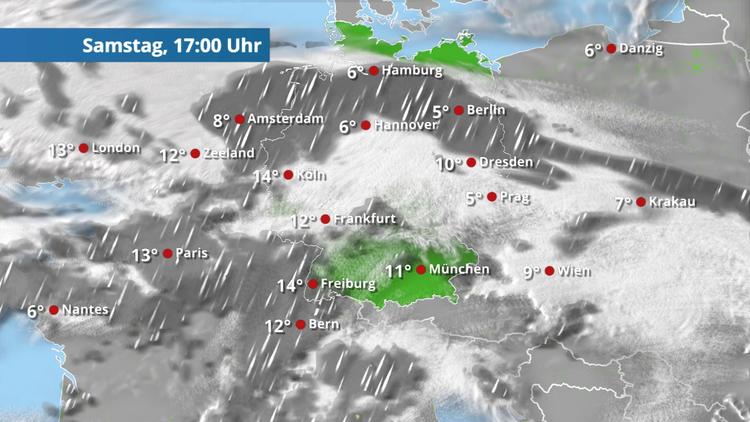 Heute wird es in halb Deutschland nass