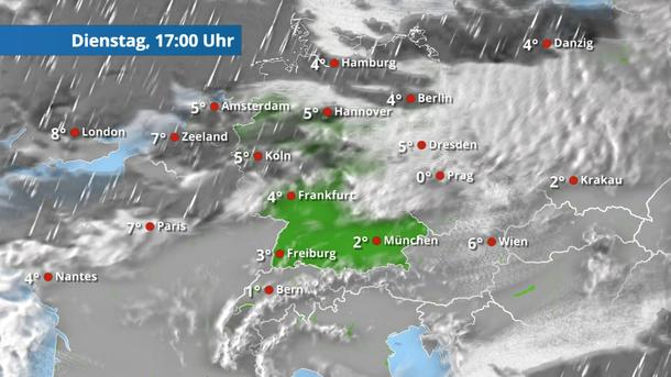 Neue Regen - und Schneeschauer