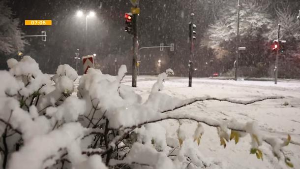 Schnee bis ins Flachland