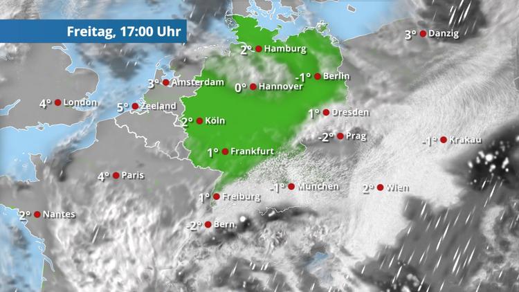 Mehr Sonnenschein, aber kalt - Schnee im Süden