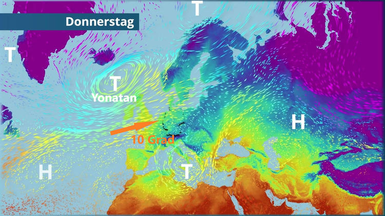 Sturmtief Yonatan pustet Winterluft weg