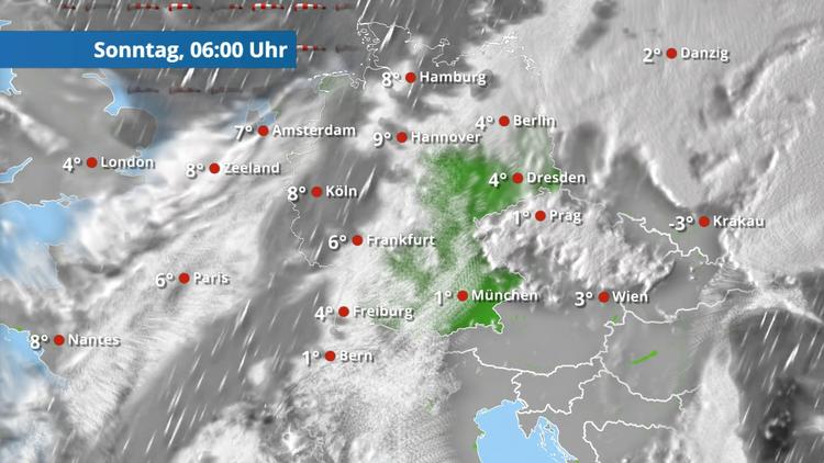 Neuer Regen kommt im Westen an