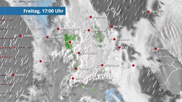Viele Wolken, wenig Niederschlag