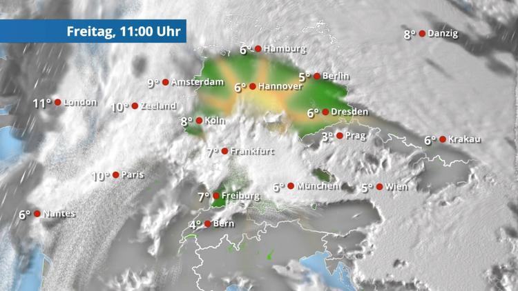 Teils sonnig und trocken dank Hochdruckeinfluss