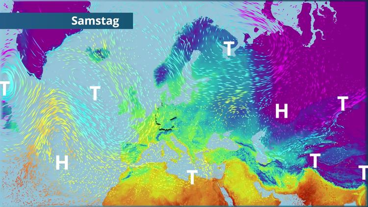 Westwind kommt zum Erliegen - Kaltluft übernimmt