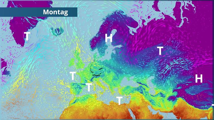 Hochdruck zapft kalte Polarluft an