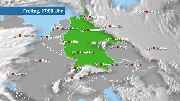 Sonnenschein begleitet die Kälte