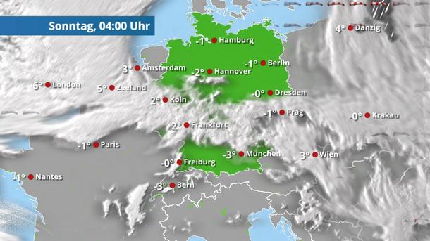Wolken verziehen sich und machen der Sonne Platz