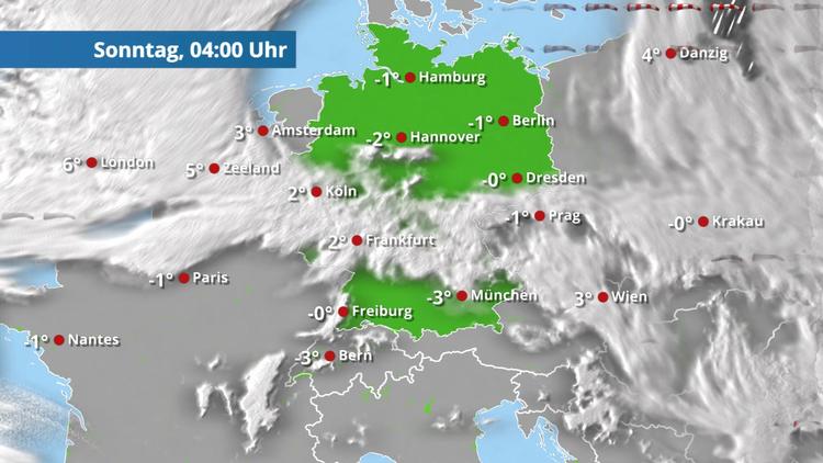 Wolken verziehen sich und machen der Sonne Platz