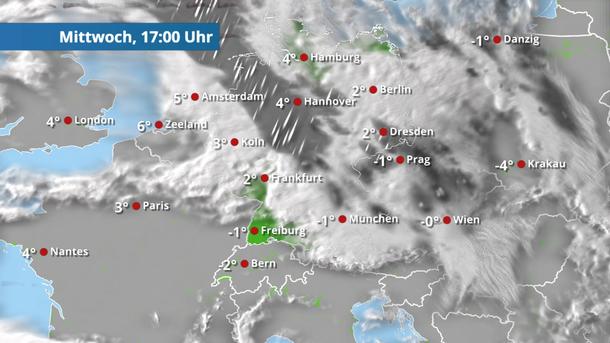 Die Sonne ist weg - Wolken, Regen und Schnee ziehen auf