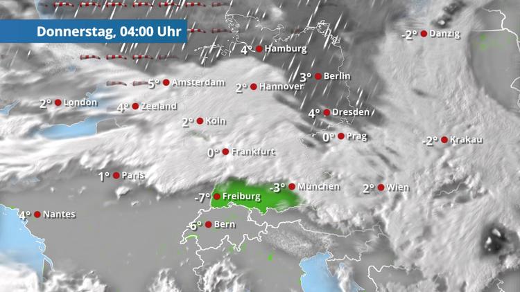 Mit vielen Wolken, Regen, Schnee und Wind ins Neue Jahr