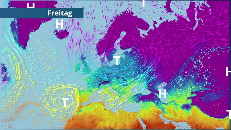 Eisige Luft aus dem Norden dominiert