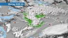 Schneeschauer, aber zunehmend klarer