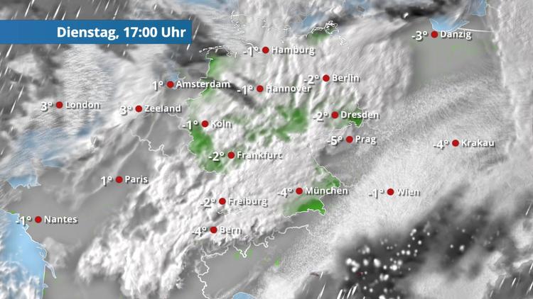 Meist bedeckt mit Schnee im Norden