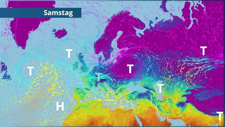 Hinter Elli breitet sich die Kälte erneut aus
