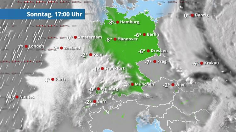 Erst Sonne, aber Glatteis-Regen steht parat