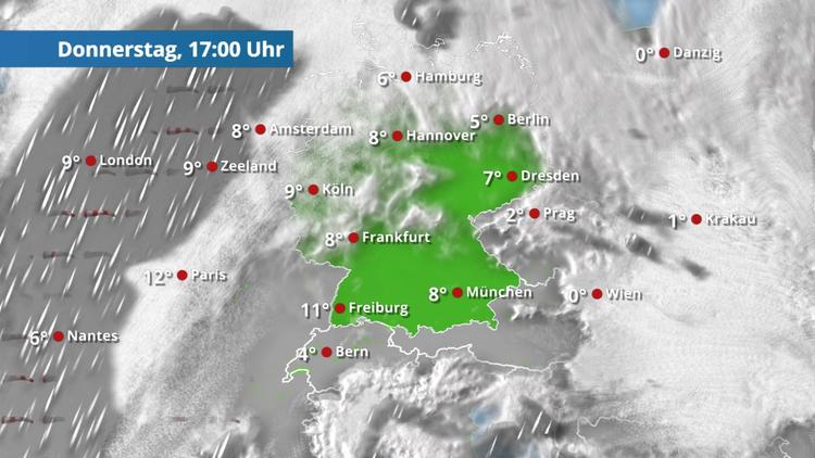 Meist trocken, aber recht viele Wolken