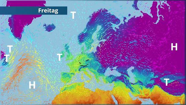 Sonnige Kälte - Hoch Christian zieht von Osten heran