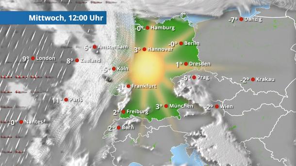 Viel Sonne - nur im Westen streifen kompaktere Wolken