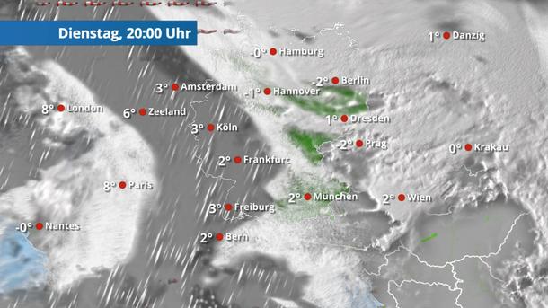 Viele Wolken, Schnee und Regen - immer wieder Glättegefahr!