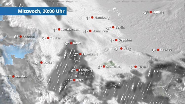 Schnee und gefrierender Regen - hier kann es glatt sein