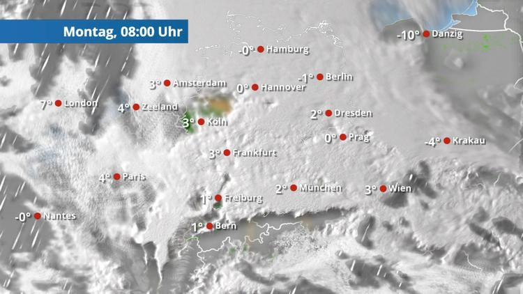 Meist trocken und vielfach wolkig oder neblig trüb