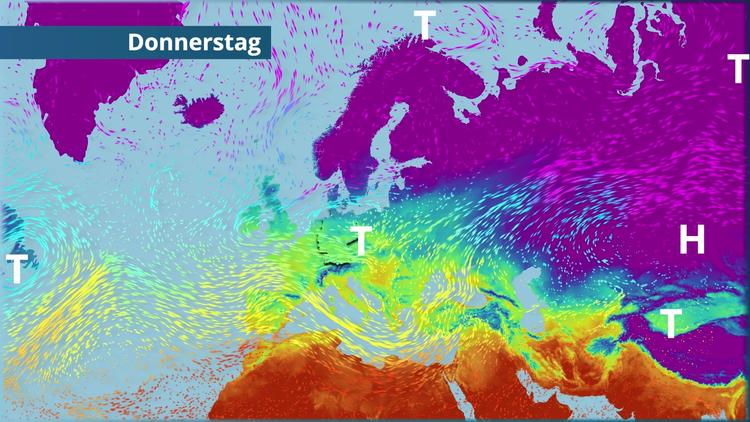Tiefdruck zieht über Deutschland