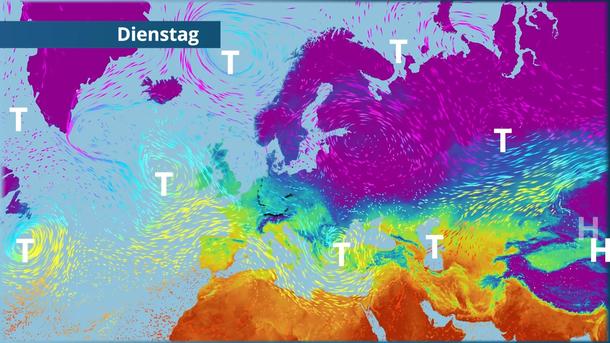 Tiefs lassen nicht locker - auch am Wochenende