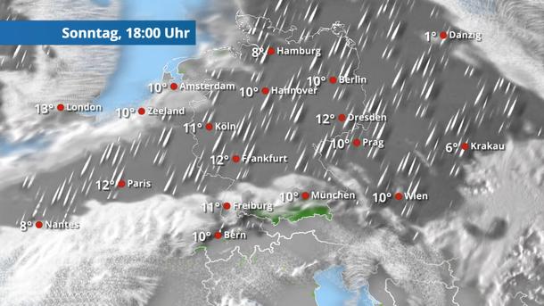 Immer wieder nass - Regen lässt nicht locker