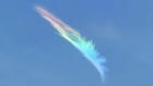 Extrem seltenes Wetterphänomen! Diese Wolke leuchtet wie ein Regenbogen